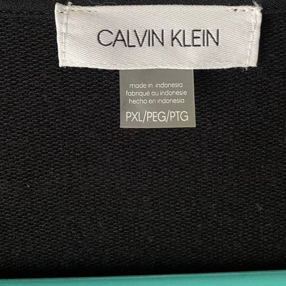 Calvin Klein Black Stretch Top Coat PXL Work Wear - Picture 3 of 7